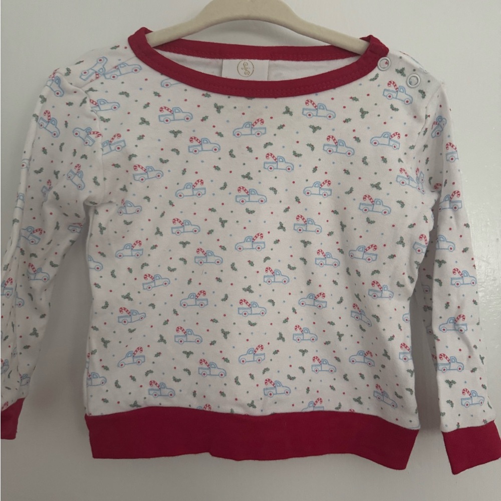 Lullaby Set holiday print long sleeve shirt. Size 12m